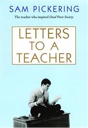 Cover art for LETTERS TO A TEACHER