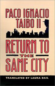 Cover art for RETURN TO THE SAME CITY
