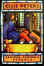 Cover art for BROTHER CADFAEL'S PENANCE