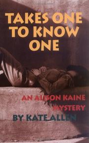 Book Cover for TAKES ONE TO KNOW ONE