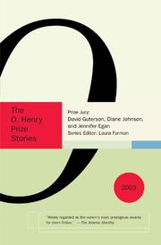 Cover art for THE O. HENRY PRIZE STORIES 2003