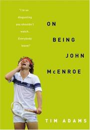 Cover art for ON BEING JOHN MCENROE
