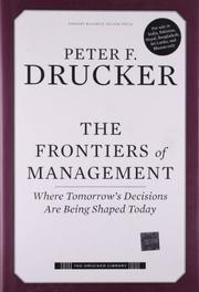 Cover art for THE FRONTIERS OF MANAGEMENT