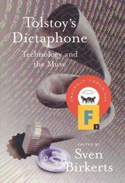 Book Cover for TOLSTOY'S DICTAPHONE