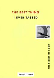 Book Cover for THE BEST THING I EVER TASTED