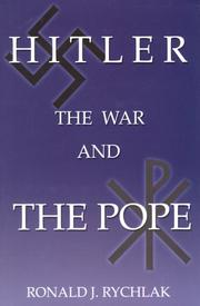 Cover art for HITLER, THE WAR AND THE POPE