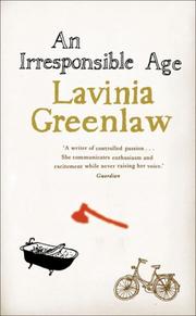 Book Cover for AN IRRESPONSIBLE AGE
