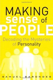 Cover art for MAKING SENSE OF PEOPLE
