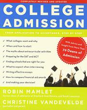 Book Cover for COLLEGE ADMISSION