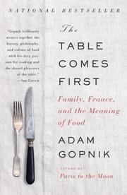 Cover art for THE TABLE COMES FIRST