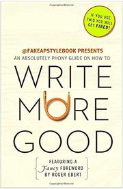 Cover art for WRITE MORE GOOD