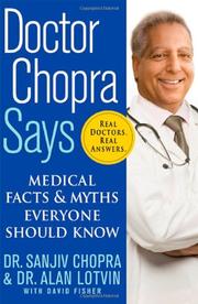 Book Cover for DOCTOR CHOPRA SAYS