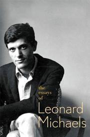 Book Cover for THE ESSAYS OF LEONARD MICHAELS