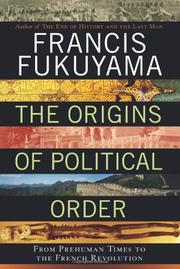 Book Cover for THE ORIGINS OF POLITICAL ORDER