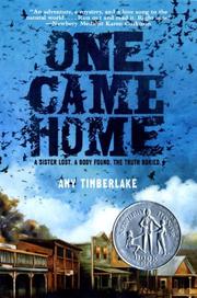 Book Cover for ONE CAME HOME