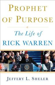 Cover art for PROPHET OF PURPOSE