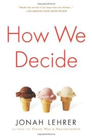 Book Cover for HOW WE DECIDE