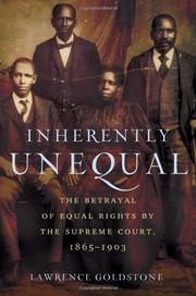Cover art for INHERENTLY UNEQUAL