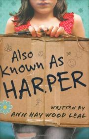 Cover art for ALSO KNOWN AS HARPER