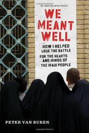 Book Cover for WE MEANT WELL
