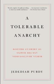 Cover art for A TOLERABLE ANARCHY