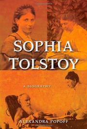 Book Cover for SOPHIA TOLSTOY
