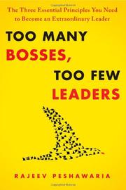 Book Cover for TOO MANY BOSSES, TOO FEW LEADERS
