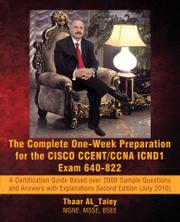 Book Cover for THE COMPLETE ONE-WEEK PREPARATION FOR THE CISCO CCENT/CCNA ICND1 EXAM 640-922