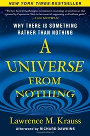 Cover art for A UNIVERSE FROM NOTHING