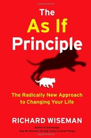 Cover art for THE AS IF PRINCIPLE
