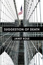 Cover art for SUGGESTION OF DEATH