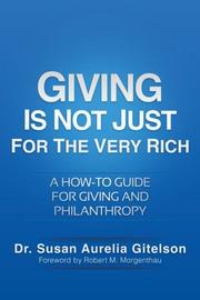 Book Cover for GIVING IS NOT JUST FOR THE VERY RICH