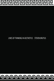 Book Cover for LINES OF THINKING IN AESTHETICS