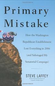 Book Cover for PRIMARY MISTAKE