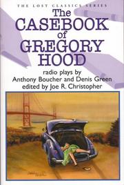Cover art for THE CASEBOOK OF GREGORY HOOD