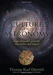Cover art for THE CULTURE OF ASTRONOMY