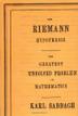Cover art for THE RIEMANN HYPOTHESIS
