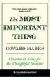 Cover art for THE MOST IMPORTANT THING