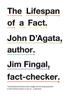 Cover art for THE LIFESPAN OF A FACT