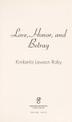Cover art for LOVE, HONOR, AND BETRAY